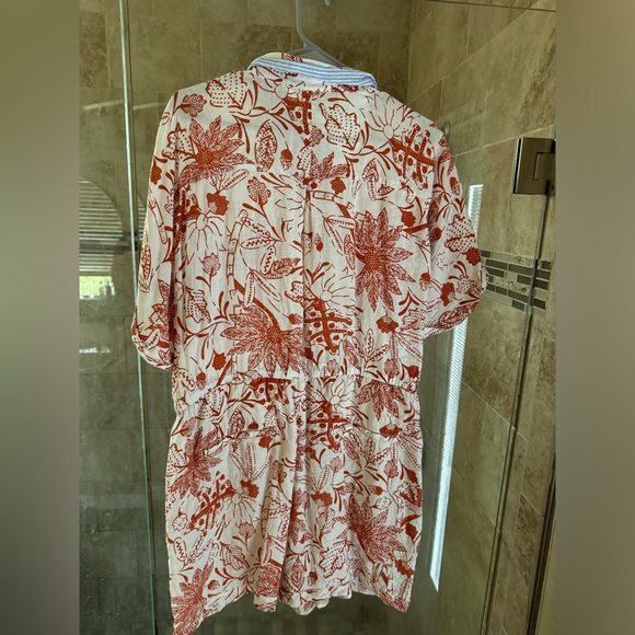 EUC Tropical Print Anthropologie Romper - Picture 3 of 3